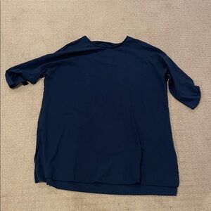 J. Jill Luxe Supima Navy Tunic